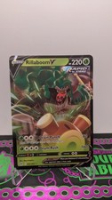 Rillaboom V 022/264 Ultra Rare Holo Card Fusion Strike Pokemon TCG NM / Mint