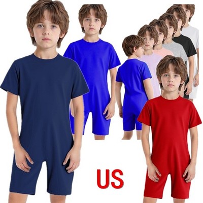 US YiZYiF Adaptive Clothing Girls Boys Special Needs Jumpsuit Anti-Strip Romper