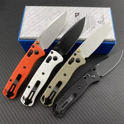 BM 533-3 MINI Bugout Nylon Wave Fibre Handle Axis Lock Folding Outdoor Self Defe