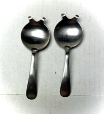 Lot Of 2 Vintage Hennessy, Cognac/ Brandy Flaming Cafe Spoons Barware