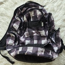 Burton Backpack Snowboard Skateboard Ski School Hike Checker Bag Distressed