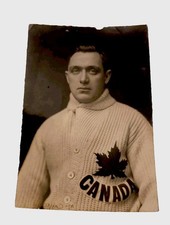 1924 TEAM CANADA OLYMPICS HOCKEY PHOTO BERT MCCAFFREY NHL TORONTO GRANITES GOLD 