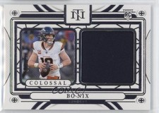 2024 Panini National Treasures Colossal Materials 30/49 Bo Nix #CM-BNX Rookie RC