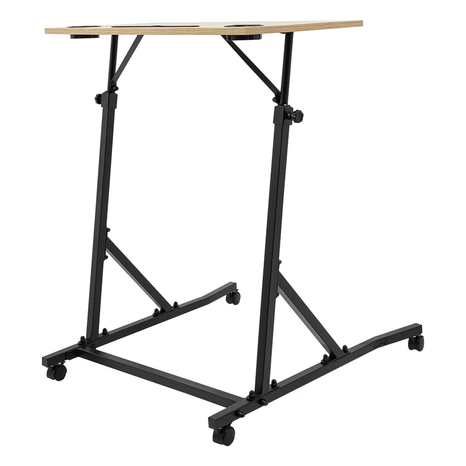 Bicicleta Entrenador Ajustable Escritorio Fitness Móvil Ciclismo Estación de Trabajo con Rueda Bloqueable Foto 4 de 4