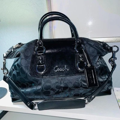 Coach Ashley Satchel/Top Handle Bag Black Bags & Handbags for