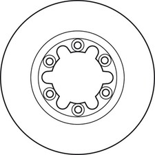 Lote de 2 Disco de freno TRW Automotive DF4898  para OE 1454363 - 1454363 -