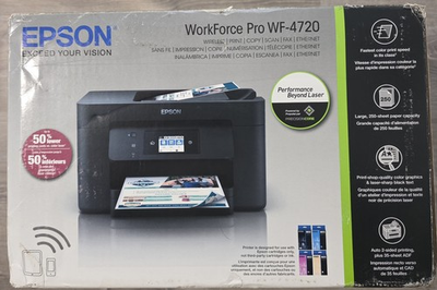 #ad Epson WorkForce Pro WF 4720 Multifunction Printer Black C11CF74201 BRAND NEW $179.95