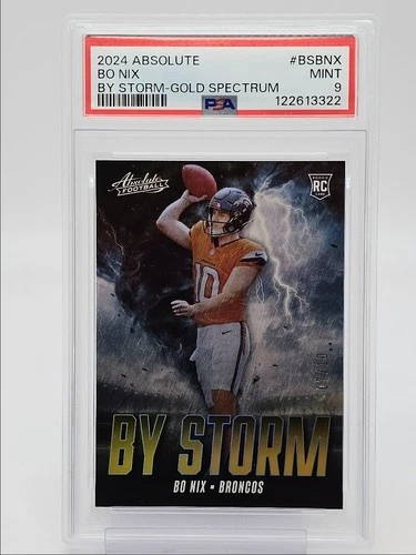 BO NIX 2024 ABSOLUTE ROOKIE BY STORM GOLD SPECTRUM MINT RC /10 PSA 9 Q4059