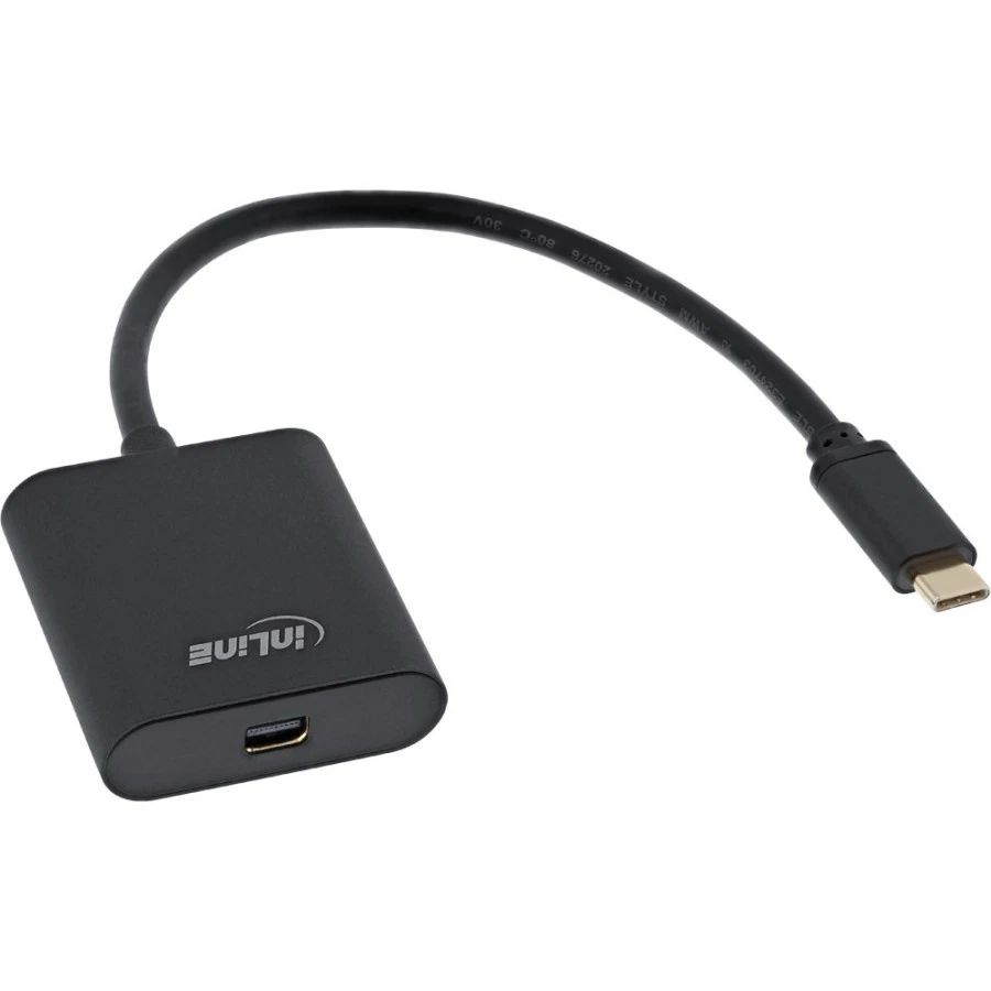 InLine® USB Display Konverter, USB-C™ zu Mini DisplayPort 4K/60Hz, schwarz - Bild 1 von 1
