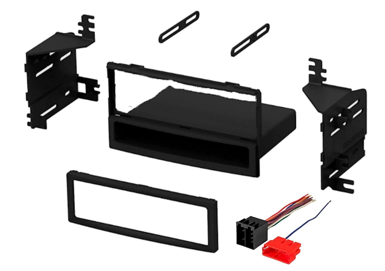 Single Din Dash Kit for Radio Stereo Replace Install w/ Wire Harness