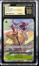 Kikunojo OP06-104 Premium Card Best Selection Vol.2 ONE PIECE Card Graded CGC 10