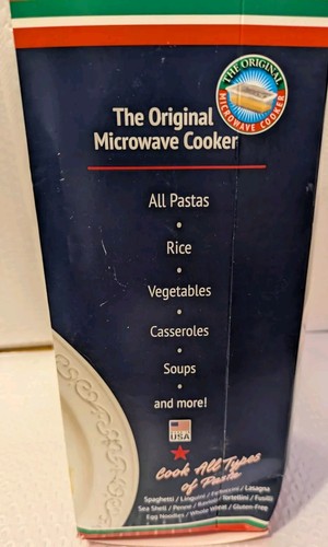 FASTA PASTA MICROWAVE COOKER & STRAINER SEEN ON RACHEL RAY Perfect Pasta New! - Picture 3 of 4