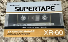 Realistic Supertape XR-60 Sealed Blank Audio Cassette Tape Super High Fidelity