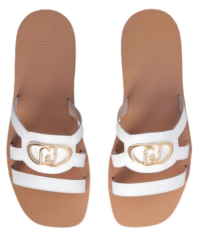 Liu Jo Sa5083 P0102 Saba 11 Zapatillas De Mujer De Piel Con Logo Blanco - Imagen 4 de 4