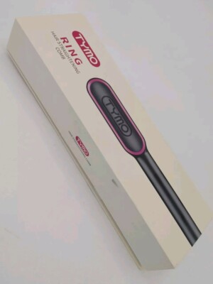 TYMO Ring Hair Straightening Brush Hair straightener Comb 100 Black for Women