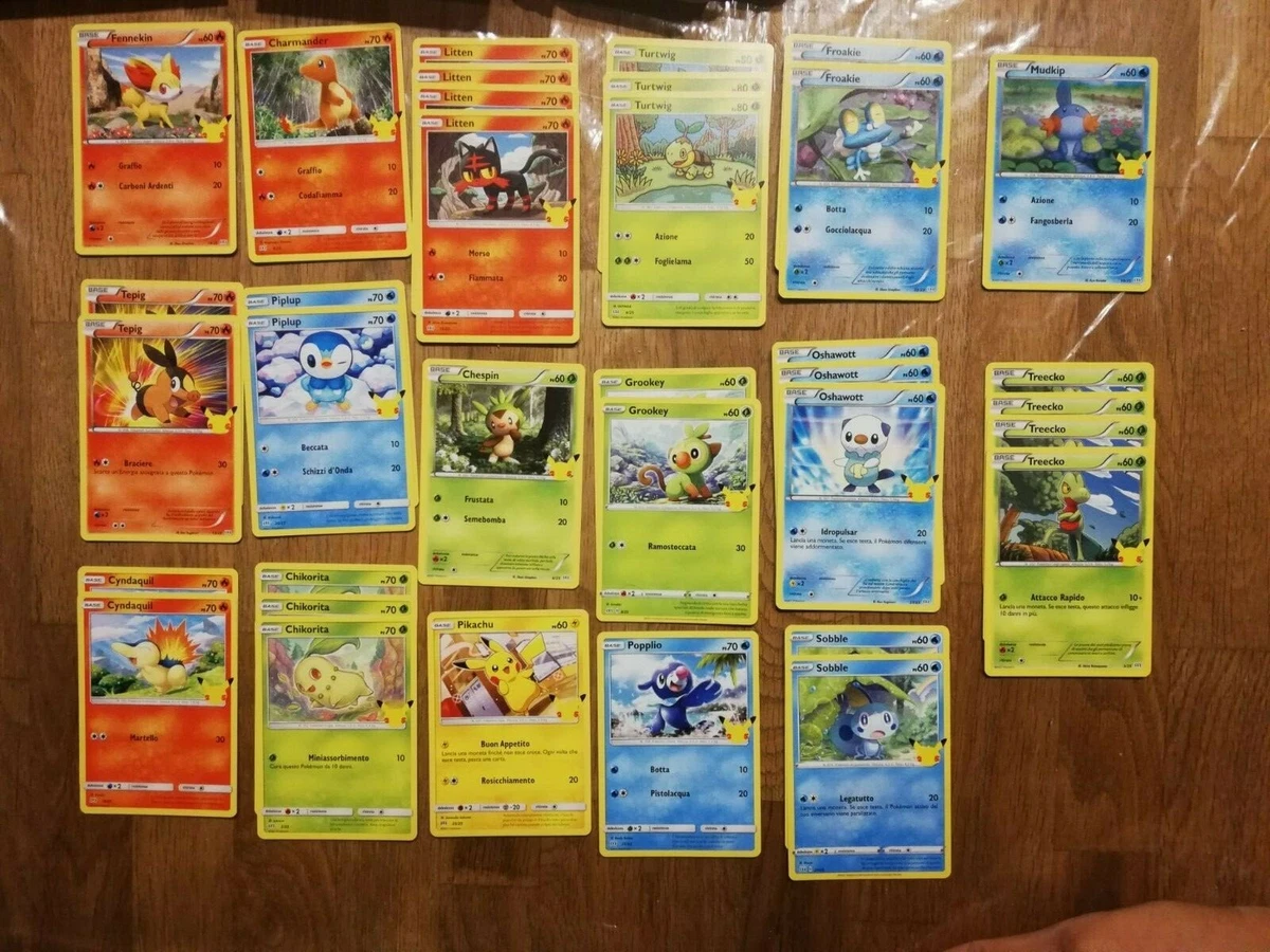 POKEMON McDonalds 25 TH Non HOLO ITA Cards mc donald NEW PROMO