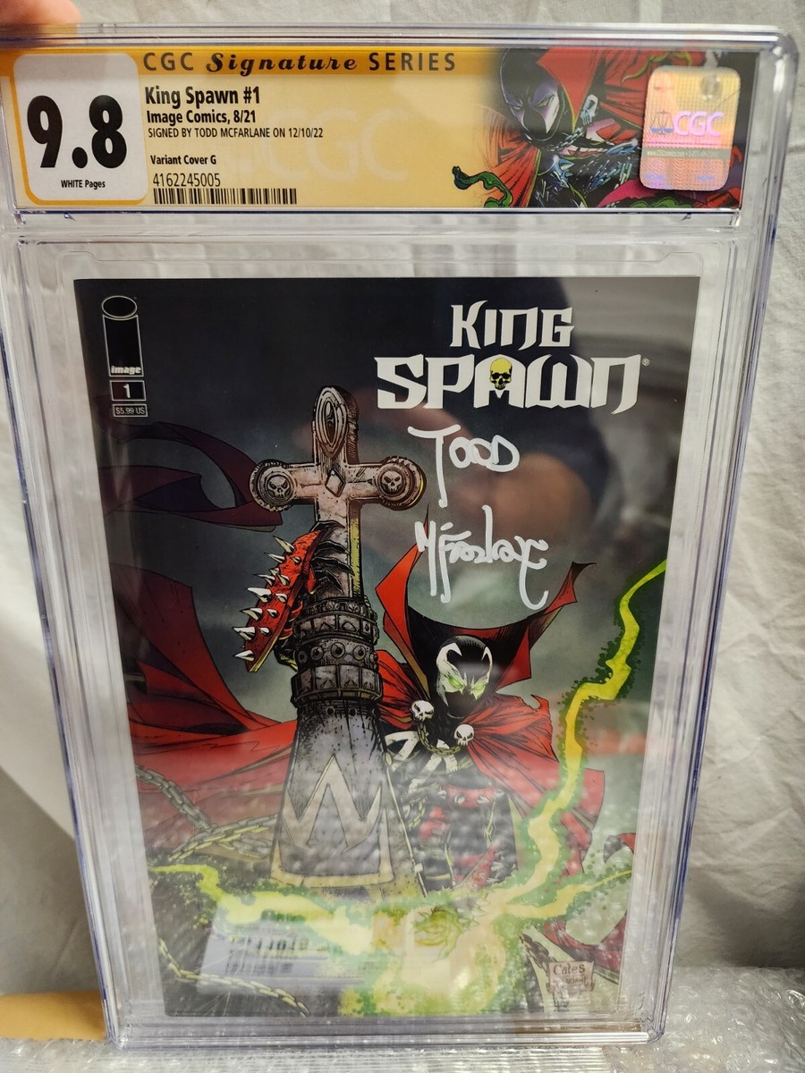 光崎　サイン　邪ンヌ　サプライセット 🔥King Spawn #1 CGC 9.8 SS Signed Todd McFarlane Custom Variant G