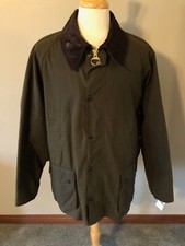 NWT Barbour Classic Bedale Olive Green Wax Jacket-Size 48-Made in England