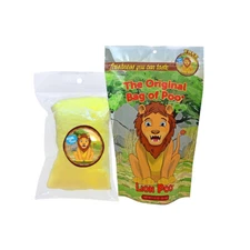 The Original Bag of Poo! Lion Poo! Novelty Yellow Cotton Candy Gag Gift!