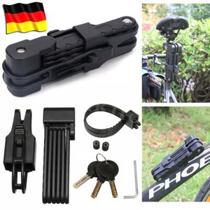 Faltschloss Für Fahrräder Mit Halterung – Siche Produktbild-Vorschau 1