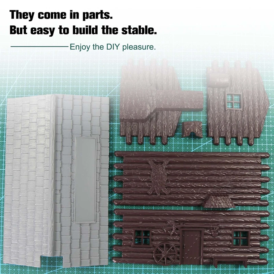 Evemodel O Scale Painted Hunter's Log Cabin Plastic for Model Trains Layout - Image 3 of 4