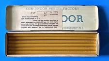 6 Vintage Koh-I-Noor Pencils L&C Hardtmuth 1500 7H Art Drafting With Tin Box USA