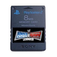 WWE SmackDown vs. Raw 2009 Save PS2 Official Memory Card 100 30 CAWs Save