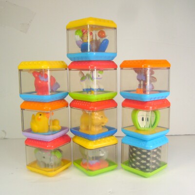 Fisher Price ROTATING PEEK A BLOCKS Replacement animals Press & Go Circus Train
