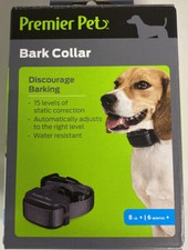 Premier Pet BARK COLLAR   AUTOMATIC BARK CONTROL   15 LEVELS   VIBRATION   DOG