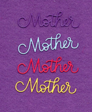 MOTHER  4 Mom die cuts scrapbook cards