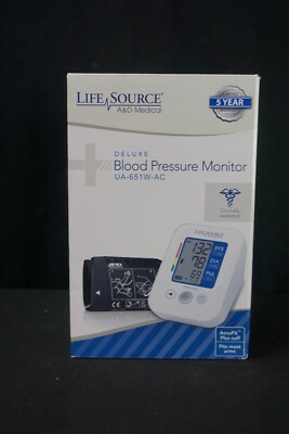 A&D Medical UA-651W-AC AccuFit Deluxe Blood Pressure Monitor Original package