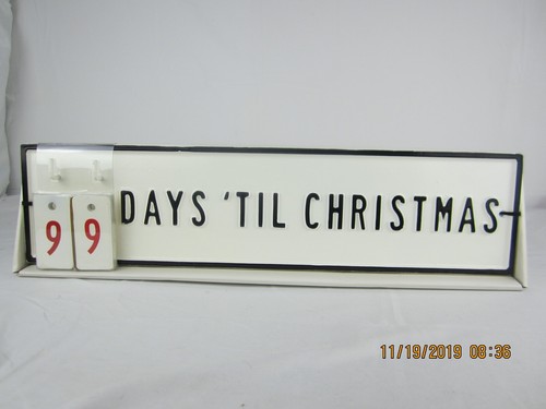 Metal Count down to Christmas sign - Picture 10 of 11