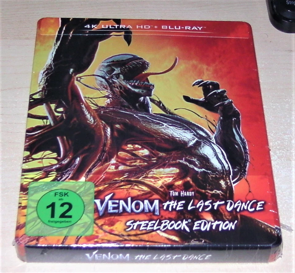 VENOM THE LAST DANCE LIMITIERTE STEELBOOK EDITION 4K BLU RAY + BLU RAY NEU & OVP - Bild 3 von 4