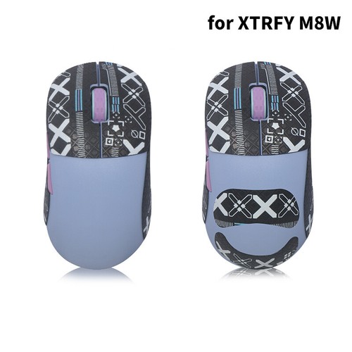 Mouse Sticker For Xtrfy M8W Mouse Grip Tape Skate Handmade Non Slip Lizard Skin - Photo 10/22