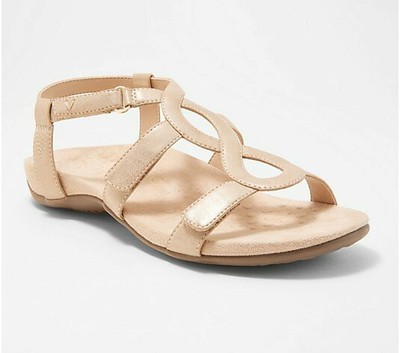 vionic sandals rose gold