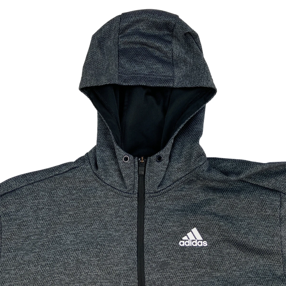 adidas Zip Hoodie climawarm Jacket Grey Black Size | eBay