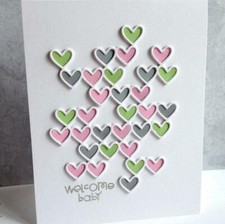 Metal Cutting Dies Stencil Hollow Heart Frame Scrapbooking Craft Wedding Card