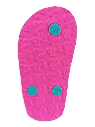 Nickelodeon Jojo Siwa Size 5/6 Girls Purple Bow Flip Flop Sandals multicolor - Picture 5 of 5