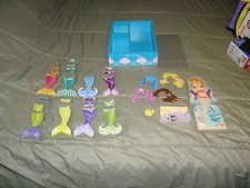 Melissa Doug Wooden Magnetic Doll Mermaid With Storage Box VGC