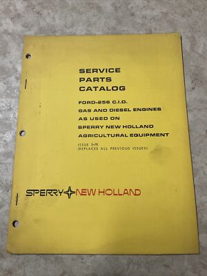 Ford 256 Engine New Holland, Ford 256 CID Gas And Diesel Engine Part Manual Original | eBay