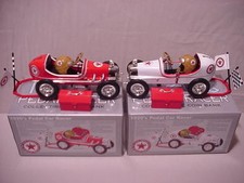 TEXACO 2 PCs  SET 1920s BOTNICK PEDAL CAR RACER 1RED 1WHITE MATCHING SERIAL LOW#