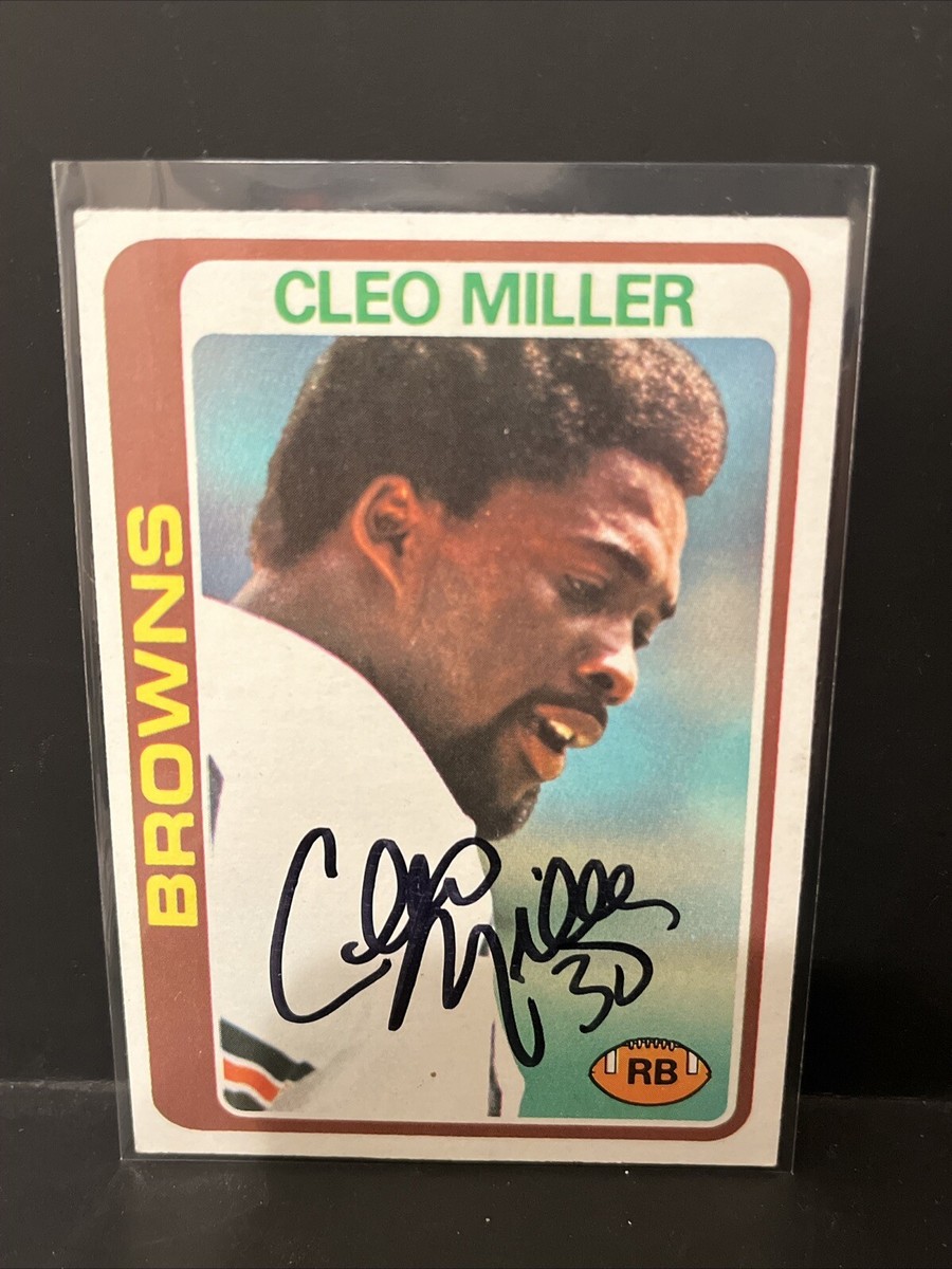 1978 Topps - #394 Cleo Miller AUTO Cleveland Browns | eBay