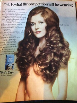 Sa10 Ephemera 1972 Werbung Clairol Nice N Easy Shampoo
