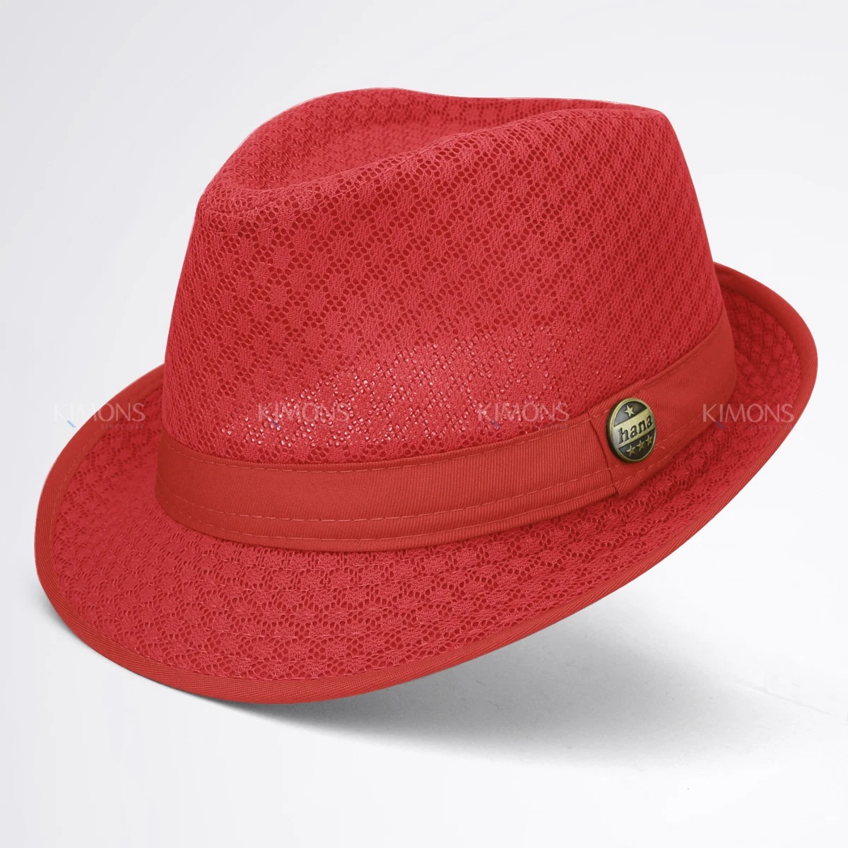 RED WOMAN’S STYLISH FEDORA HAT *NWT* Red Fedora – Fashioninity Boutique main image 3