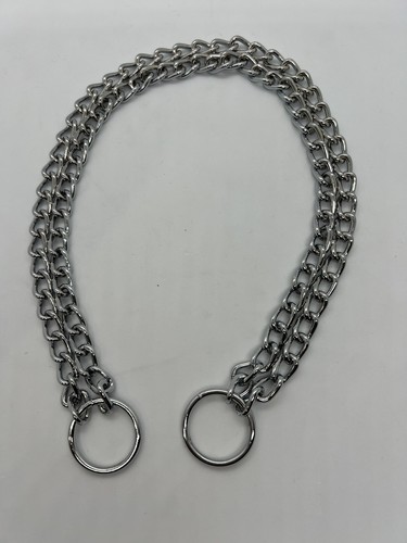 "Estrangulador doble cadena collar de perro titanio collar de entrenamiento aleación de acero 20"" 2,5 mm" - Imagen 12 de 12