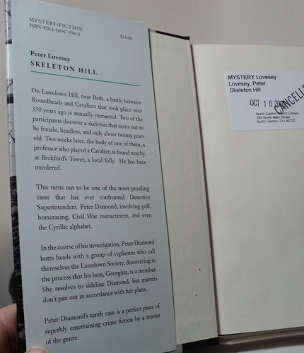 Skeleton Hill by Peter Lovesey - Peter Diamond - 2009 - ex-library - Picture 2 of 2