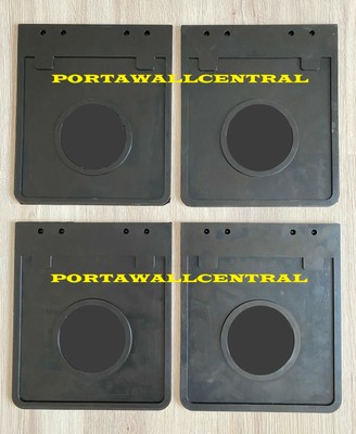 FITS:VOLKSWAGEN MUD FLAPS BLACK VW BUS T2 BUG SUPER BEETLE X4    #04