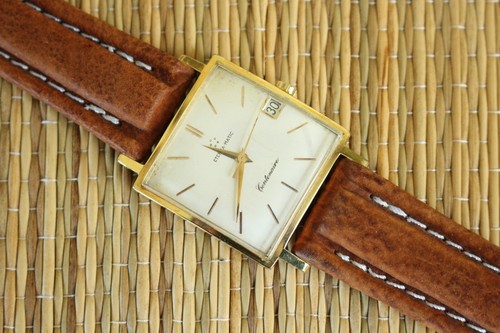 AOK ETERNA-MATIC CENTENAIRE 14K GOLD FILLED CASE WHITE DATE DIAL + WATCH BOX SET - Picture 5 of 18