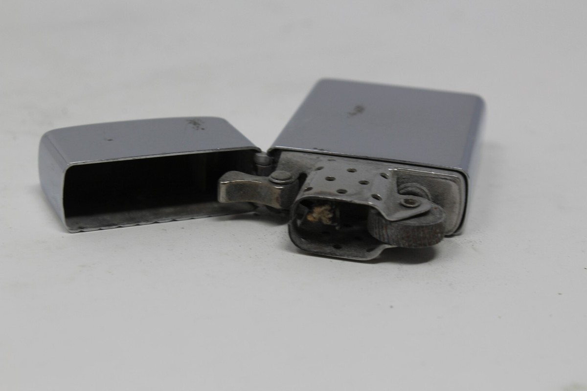 Vintage 1982 Zippo Lighter Chrome Bradford, PA - Striped JMS