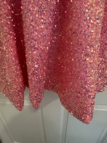 Mila & Rose Girls Pink Sequin Long Sleeve Dress Size 5-6 - Picture 8 of 12
